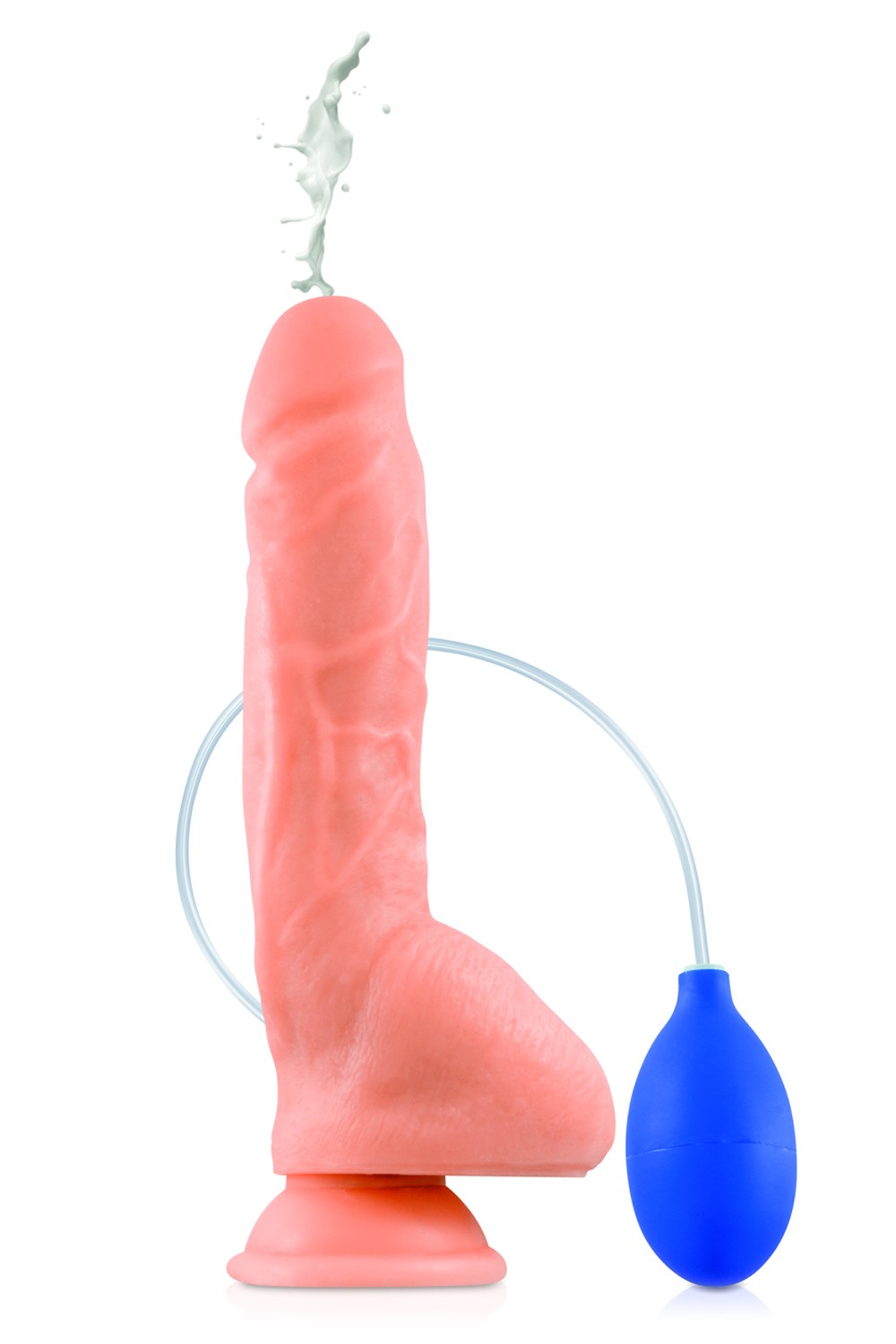 Gode ventouse réaliste éjaculateur 23 cm Couleur : Chair 1 Gode ventouse réaliste éjaculateur 23 cm Couleur : Chair