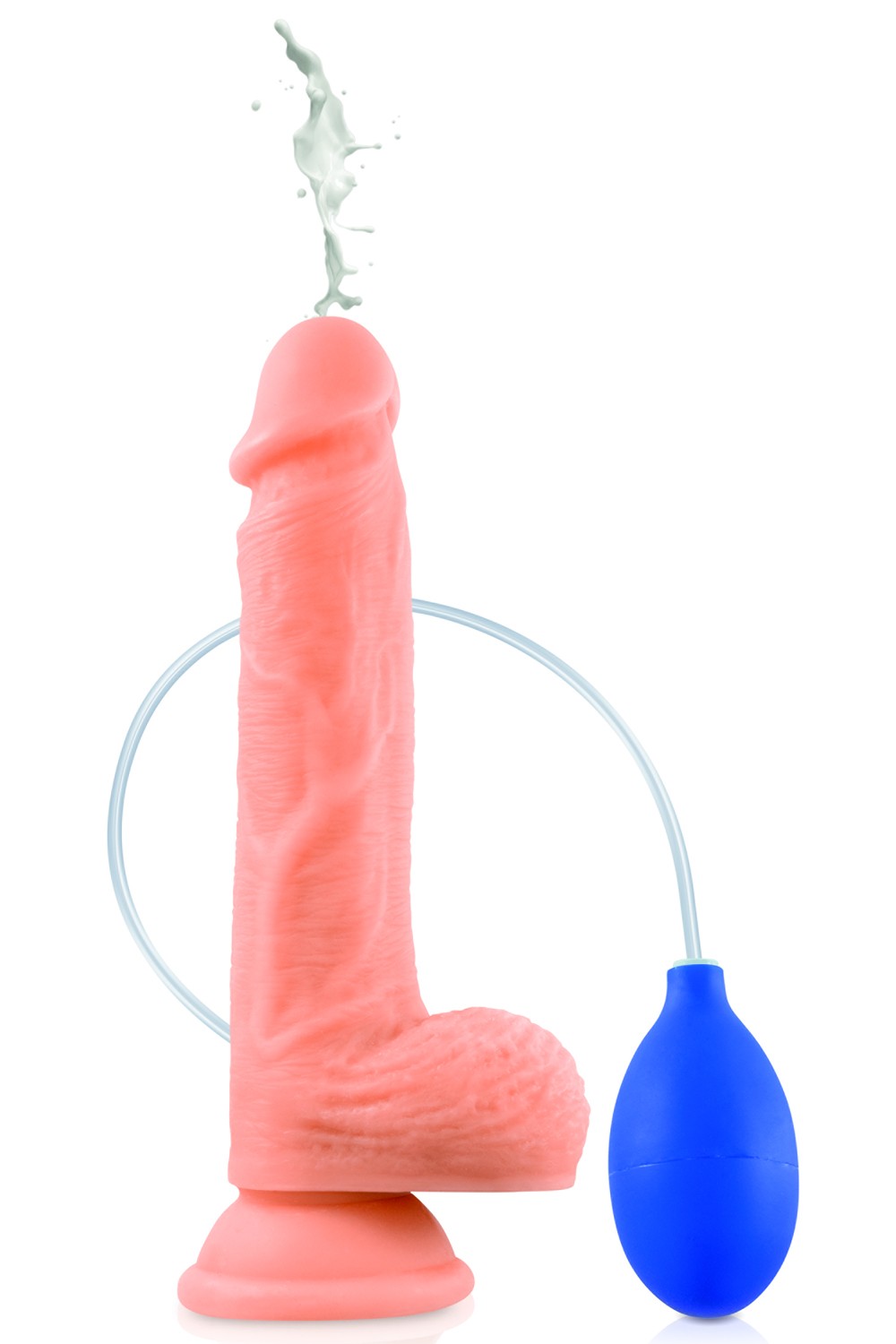 Gode ventouse réaliste éjaculateur 21,5 cm Couleur : Chair 1 Gode ventouse réaliste éjaculateur 21,5 cm Couleur : Chair
