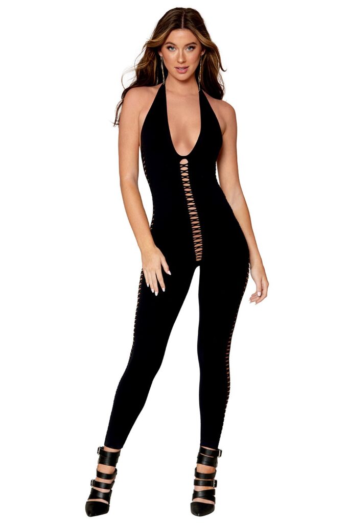 Accueil 15 Combinaison bodystocking noire Taille : Taille Unique - OS, Couleur : Noir