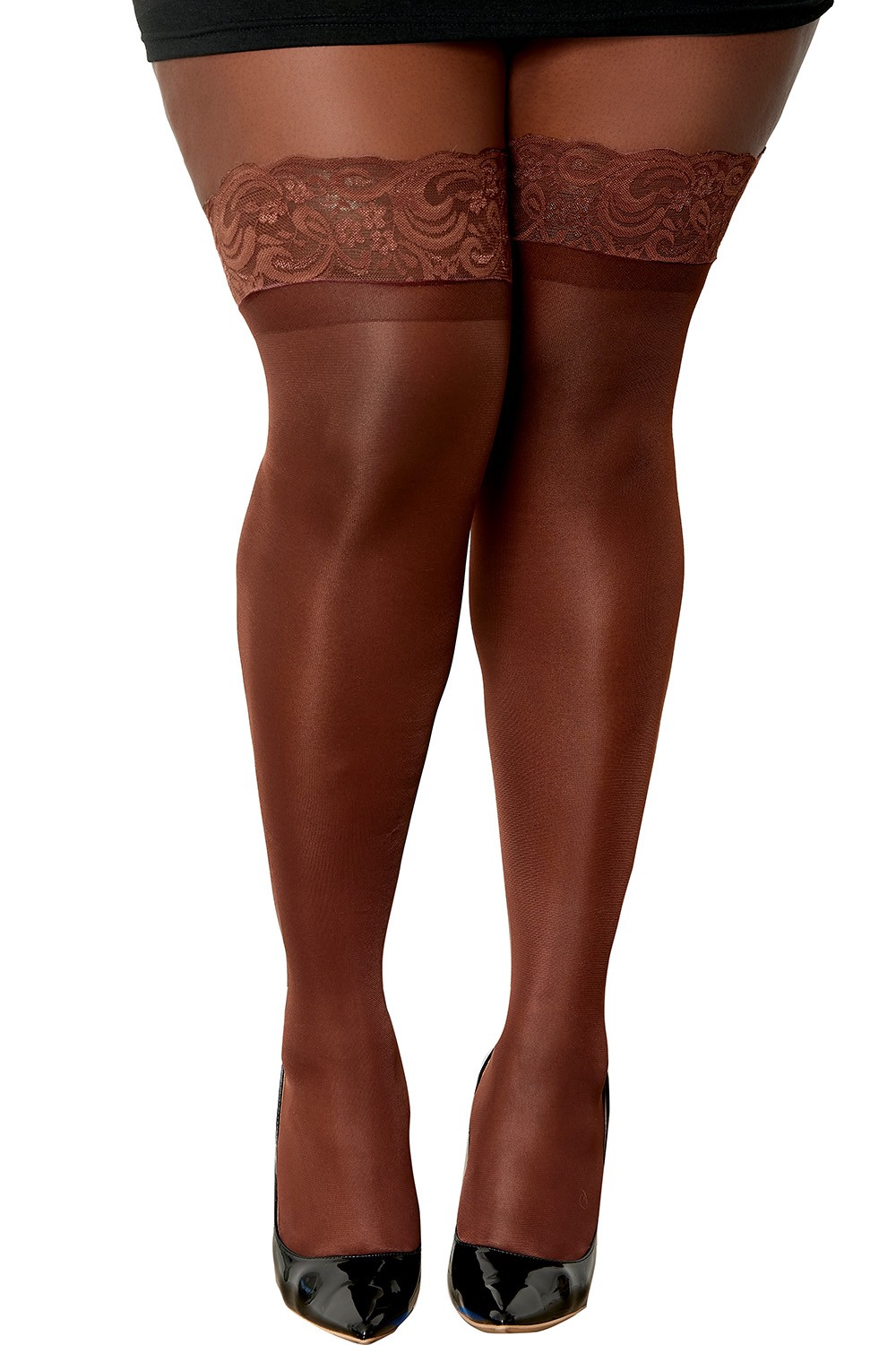 Bas nylon autofixant couleur café grande taille Taille : TU Grande Taille - OSQ, Couleur : Café 1 Bas nylon autofixant couleur café grande taille Taille : TU Grande Taille - OSQ, Couleur : Café