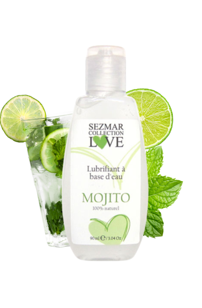 Accueil 17 Lubrifiant à base d'eau 100% naturel Mojito 90 ml Contenance : 90 ML, Parfum : Mojito