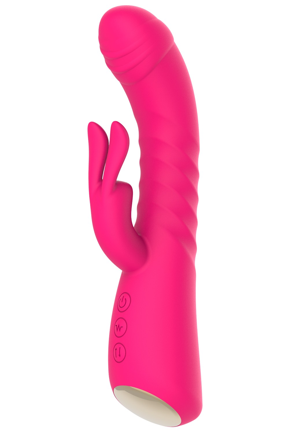 Vibromasseur rabbit rose chauffant avec fonction va-et-vient, USB Couleur : Rose 1 Vibromasseur rabbit rose chauffant avec fonction va-et-vient, USB Couleur : Rose