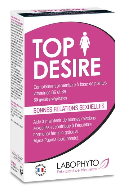 Accueil 16 Top Desire Libido femme désir sexuel 60 gélules Contenance : 60 gélules