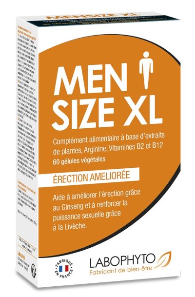 Accueil 19 MenSize XL érection et taille 60 gélules Contenance : 60 gélules