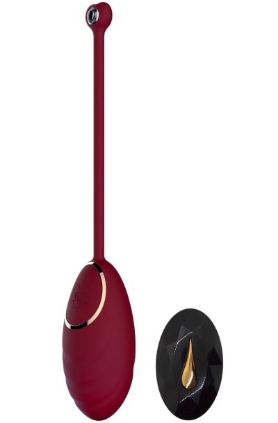 Œuf vibrant rouge avec télécommande USB Couleur : Rouge