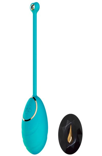Œuf vibrant bleu avec télécommande USB Couleur : Bleu