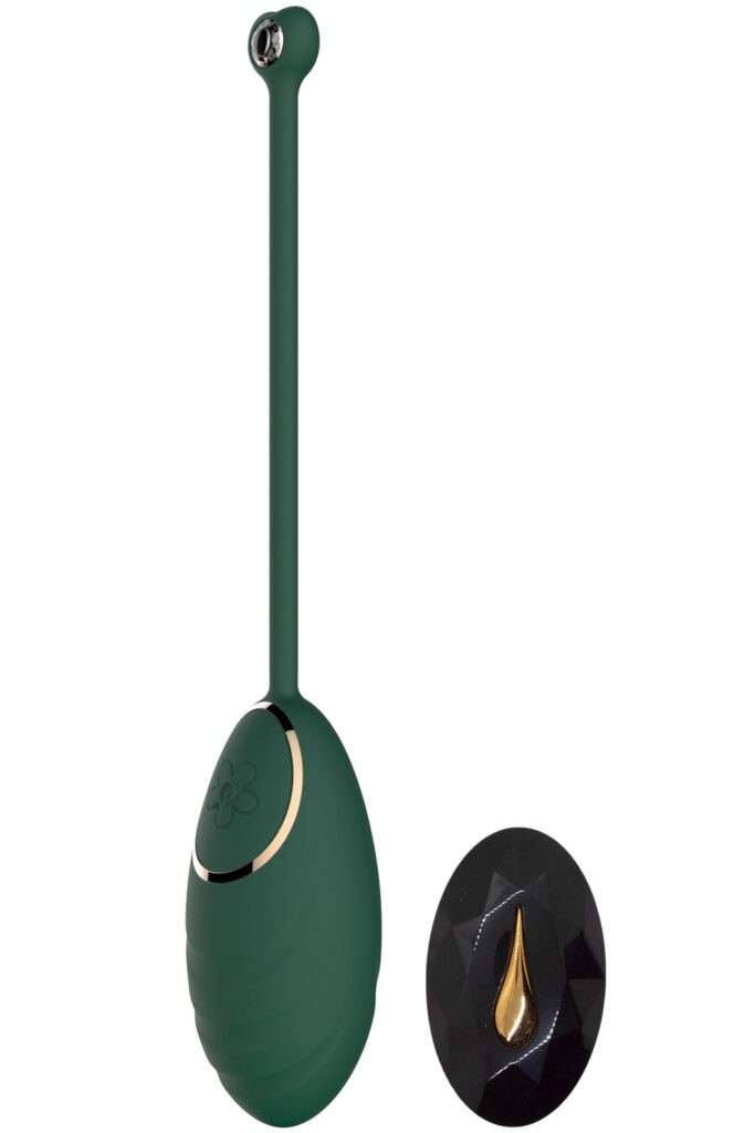 Accueil 16 Œuf vibrant Vert Emeraude avec télécommande USB Couleur : Vert