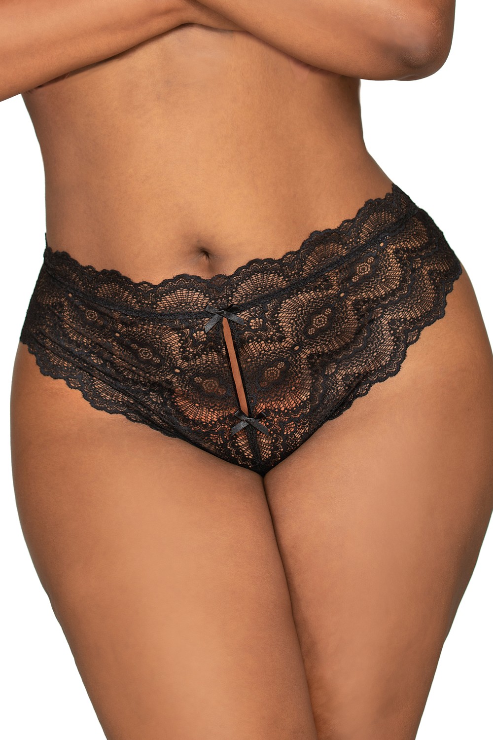 Tanga noir ouvert à l'entrejambe grande taille Taille : 3X, Couleur : Noir 1 Tanga noir ouvert à l'entrejambe grande taille Taille : 3X, Couleur : Noir