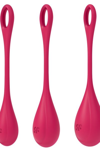 Set de 3 boules de geisha rouge Yoni Power 1 Satisfyer Couleur : Rouge