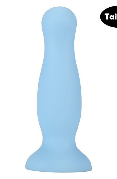 Plug anal ventouse bleu pastel taille M Couleur : Bleu