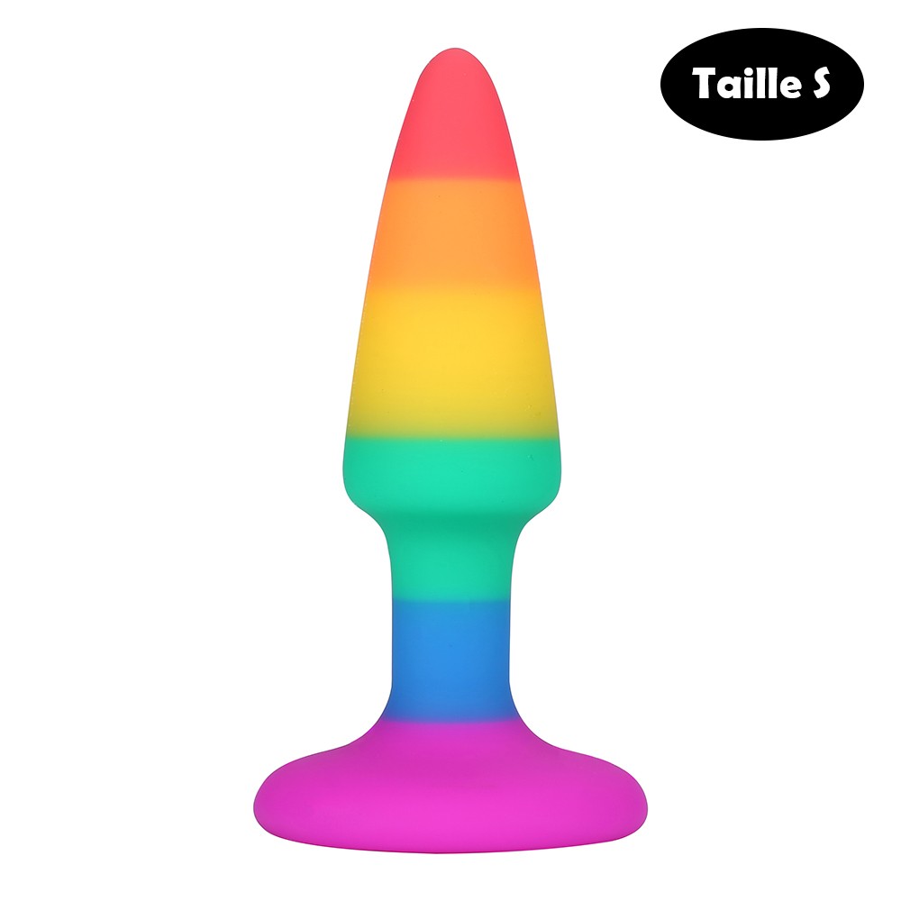 Plug anal multicouleur taille S Couleur : Multicouleur 1 Plug anal multicouleur taille S Couleur : Multicouleur