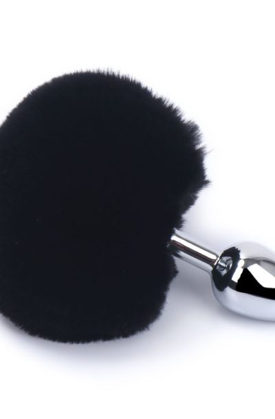 Accueil 19 Plug anal aluminium avec pompon noir Taille S Couleur : Noir
