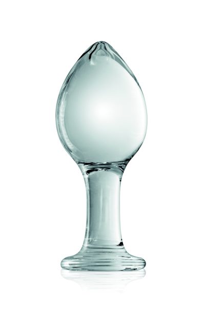 Plug anal boule en verre transparent n°32 Glossy Couleur : Transparent