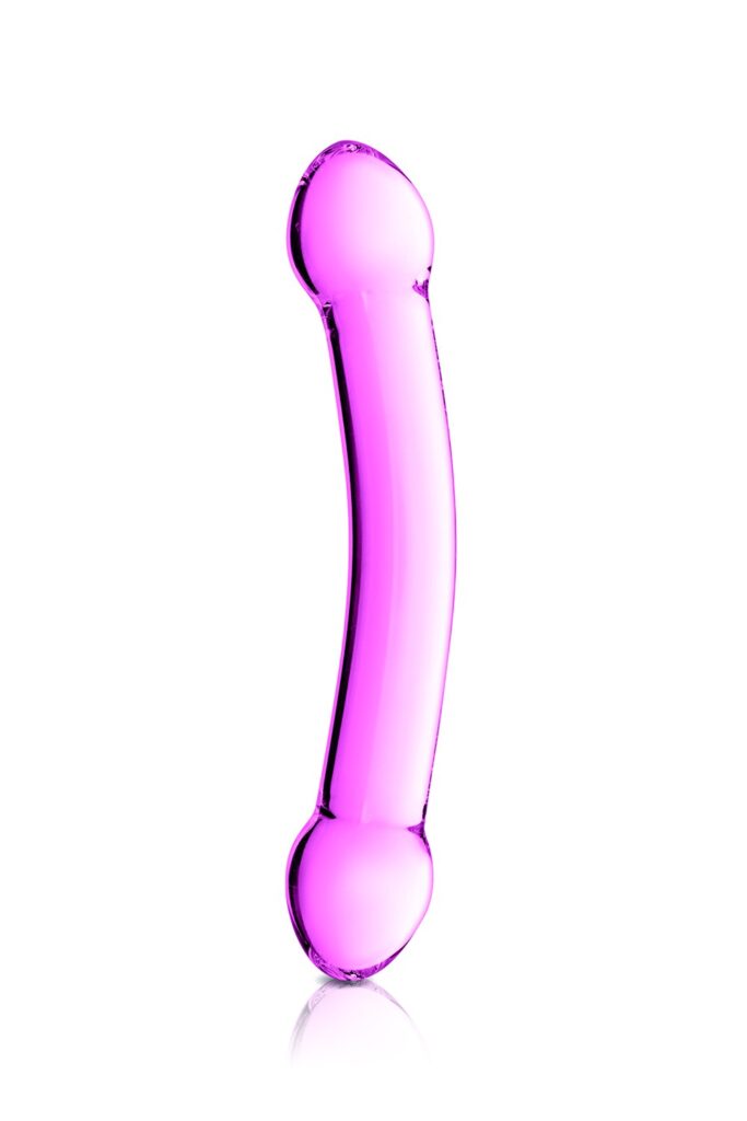 Accueil 12 Double dong en verre rose n°7 Glossy Couleur : Rose