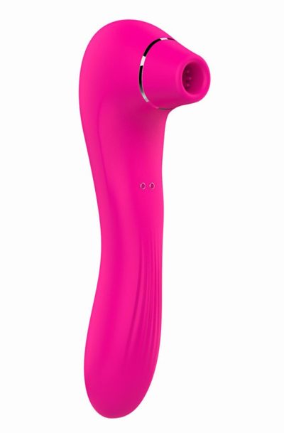 Vibromasseur 10 modes et stimulateur par vibrations à picots sur membrane rose 10 programmes USB Couleur : Rose