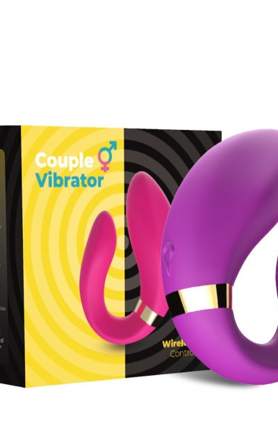 Vibromasseur forme U Violet pour couple avec double moteurs Couleur : Violet