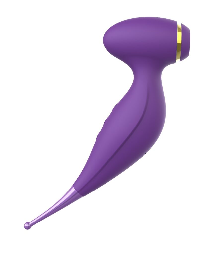 Accueil 10 Oiseau du Paradis - Vibromasseur 2 en 1 avec vibration clitoridienne par membrane et embout stimulateur violet Couleur : Violet, Contenance : Par 1