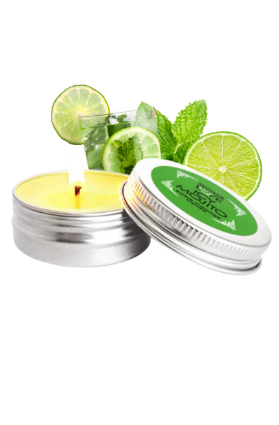 Mini Bougie de massage mojito 30ml 100% naturelle Contenance : 30 ML, Parfum : Mojito