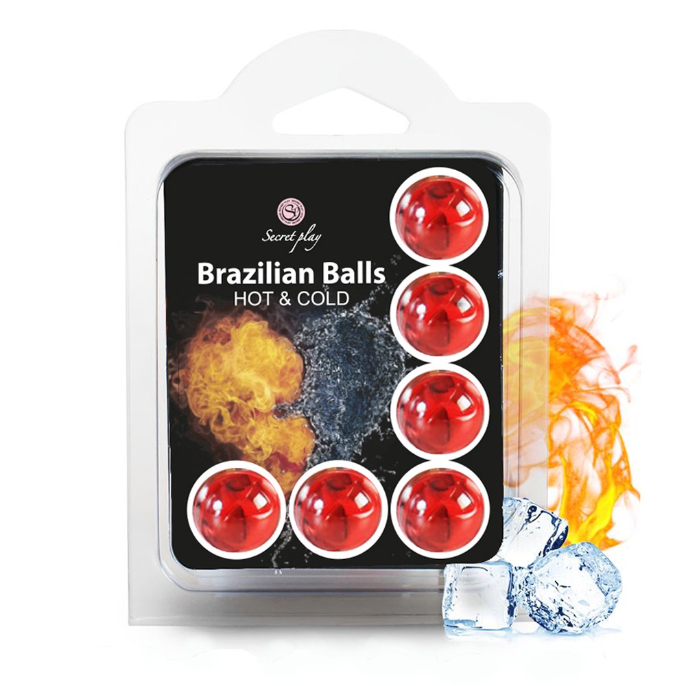 Boules de massage Brésiliennes effet chaud froid x6 Contenance : Par 6, Parfum : Neutre 1 Boules de massage Brésiliennes effet chaud froid x6 Contenance : Par 6, Parfum : Neutre