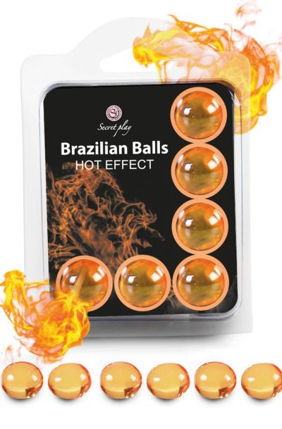 Accueil 18 Boules de massage Brésiliennes effet chaleur x6 Contenance : Par 6, Parfum : Neutre