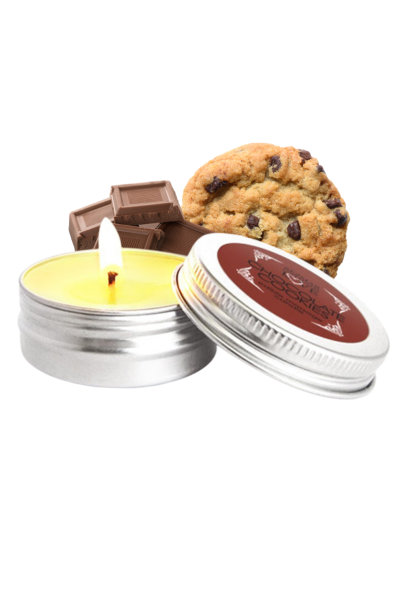 Mini Bougie de massage Chocolat Cookie 30ml 100% naturelle Contenance : 30 ML, Parfum : Cookie Chocolat