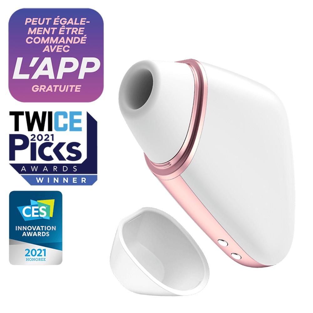 Stimulateur blanc Satisfyer Love Triangle Couleur : Blanc 1 Stimulateur blanc Satisfyer Love Triangle Couleur : Blanc