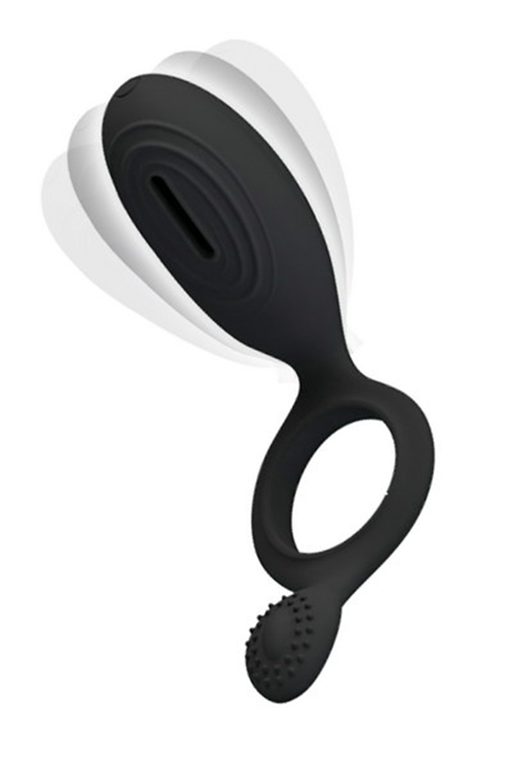 Cockring vibrant stimulation clitoridienne et anal Ethel Couleur : Noir 1 Cockring vibrant stimulation clitoridienne et anal Ethel Couleur : Noir