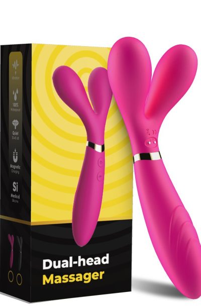 Accueil 17 Vibromasseur Wand rose en forme de Y avec 3 moteurs Couleur : Rose, Contenance : Par 1