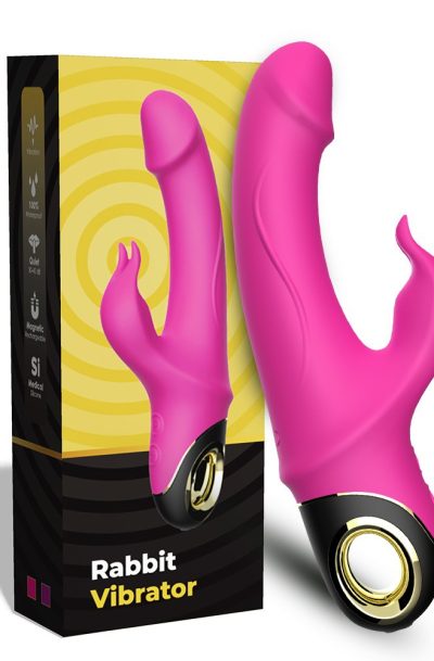 Accueil 12 Vibromasseur Rabbit rose 9 modes de vibrations puissantes Couleur : Rose, Contenance : Par 1