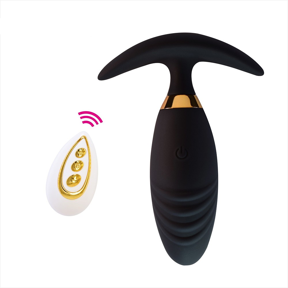 Plug anal vibrant avec télécommande -TOD-064BLK Couleur : Noir 1 Plug anal vibrant avec télécommande -TOD-064BLK Couleur : Noir