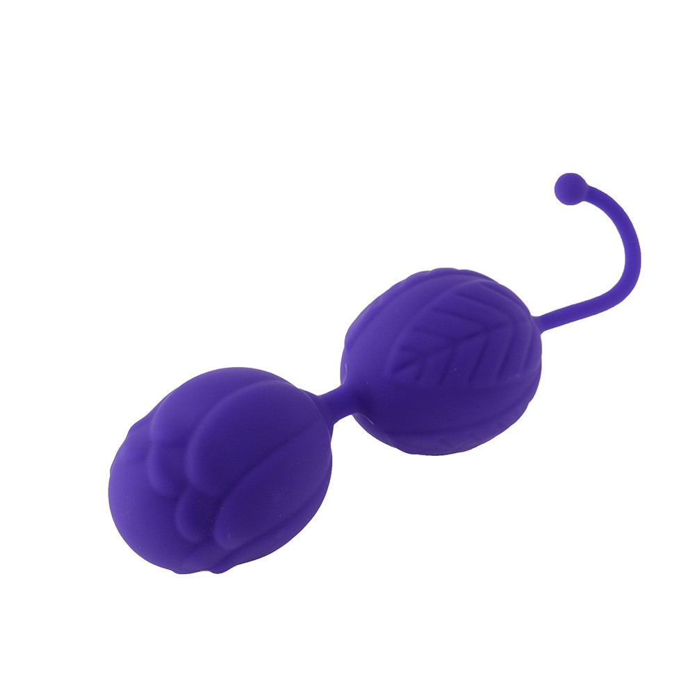Boules de Geisha violet silicone Couleur : Violet 1 Boules de Geisha violet silicone Couleur : Violet