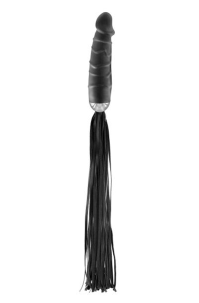 Martinet avec manche gode noir Fetish Tentation Couleur : Noir