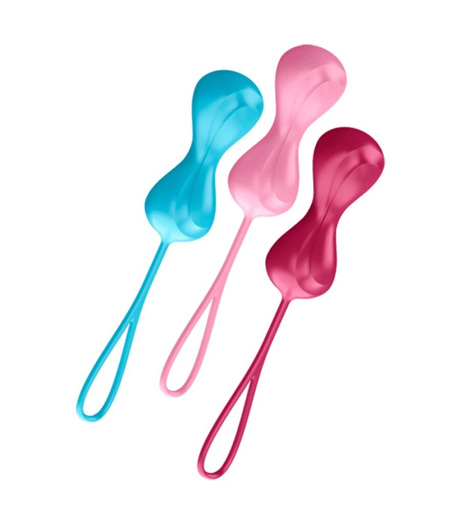 Accueil 14 Set de 3 boules de Geisha effet vibrante Power Balls Satisfyer Couleur : Multicouleur