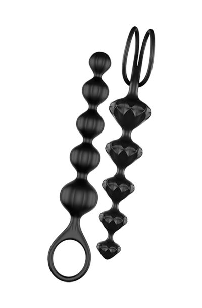 Accueil 14 Lot de 2 chapelets noirs Love Beads Satisfyer Couleur : Noir