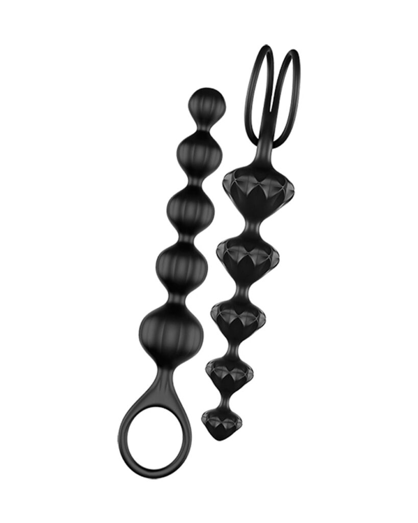 Accueil 13 Lot de 2 chapelets noirs Love Beads Satisfyer Couleur : Noir