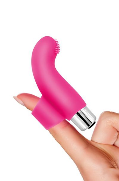 Accueil 15 Doigt chinois courbé à picots vibrants USB Taille : TU, Couleur : Rose
