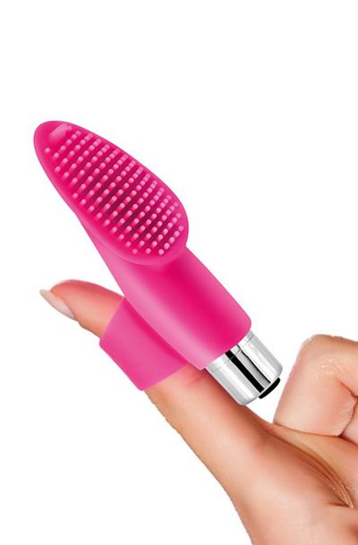 Stimulateur à picots Glee Finger USB Taille : TU, Couleur : Rose