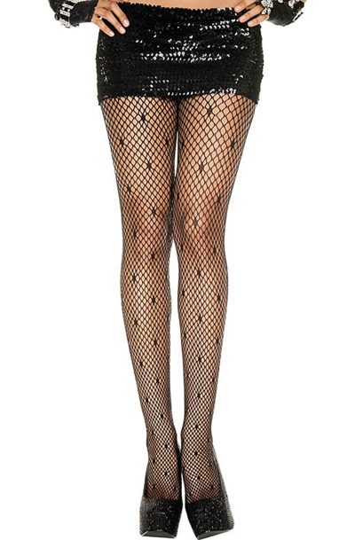 Accueil 15 Collant en fine résille forme mini losange noir Taille : TU - OS, Couleur : Noir