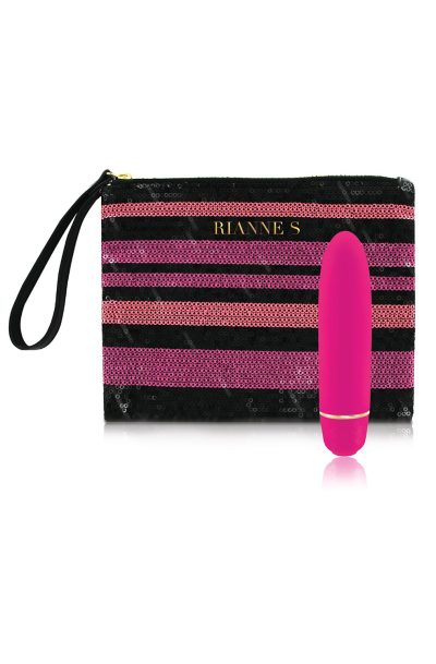 Mini vibromasseur de voyage pour stimulation clitoridienne Taille : TU, Couleur : Fuschia
