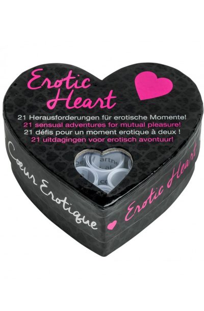 Accueil 12 Jeu de défis Erotic Heart Taille : TU, Couleur : Noir