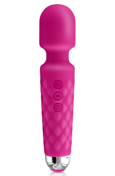Vibromasseur wand rose 20 vitesses USB Taille : TU, Couleur : Rose