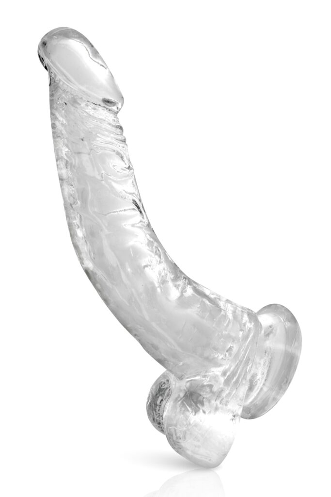 Accueil 16 Gode jelly courbe transparent ventouse taille XL 22cm Taille : TU, Couleur : Transparent
