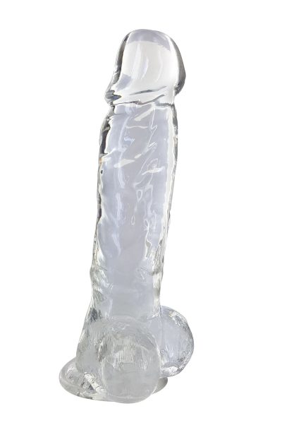 Gode jelly transparent ventouse taille XL 22cm Taille : TU, Couleur : Transparent
