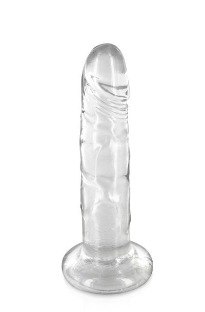 Gode dong jelly transparent ventouse 18cm Taille : TU, Couleur : Transparent