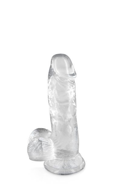 Gode jelly transparent ventouse taille S 15.3cm Taille : TU, Couleur : Transparent
