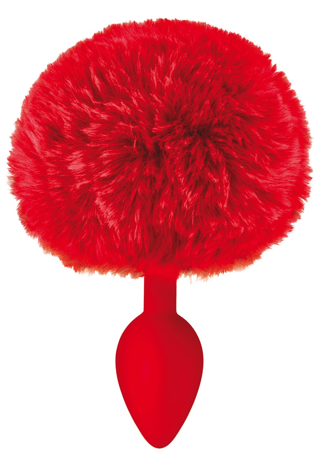 Plug anal pompon rouge Taille : TU, Couleur : Rouge 1 Plug anal pompon rouge Taille : TU, Couleur : Rouge