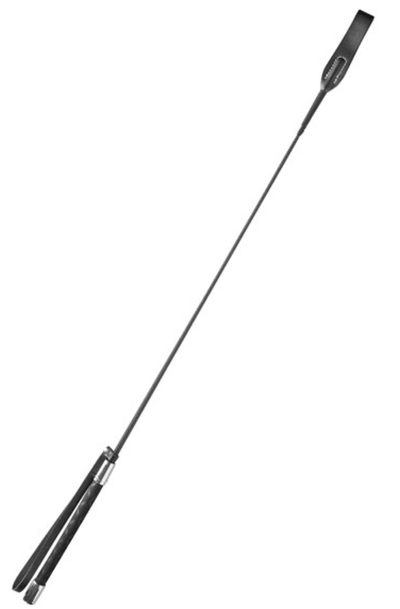 Cravache rigide noire Taille : TU, Couleur : Noir