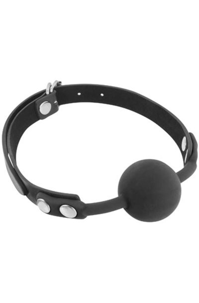 Baillon à boule silicone Taille : TU, Couleur : Noir
