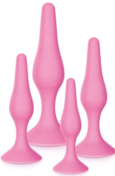 Accueil 13 Coffret 4 plugs plaisir anal roses Taille : TU, Couleur : Rose