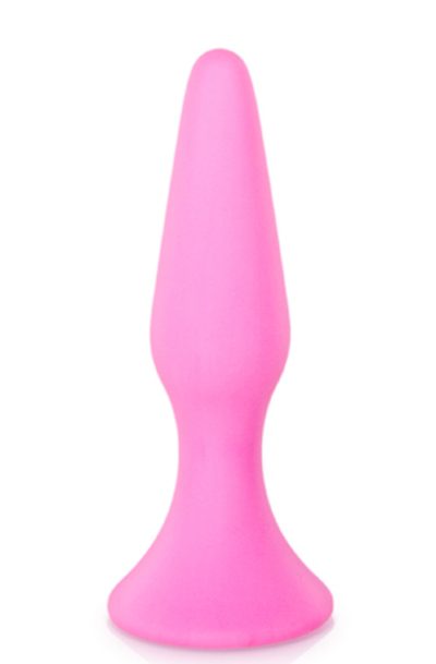 Accueil 15 Plug anal ventouse rose moyen base large Taille : M, Couleur : Rose